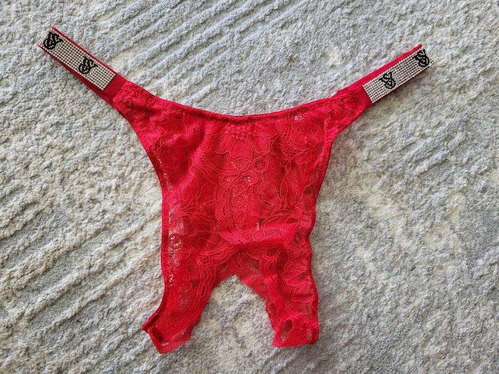 Victoria's Secret String Ouvert Strasslogo Rot Gr. M Neu 40$ (Neu und ...