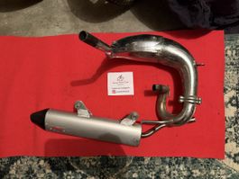 Hm Honda Auspuff Cross chrome edition