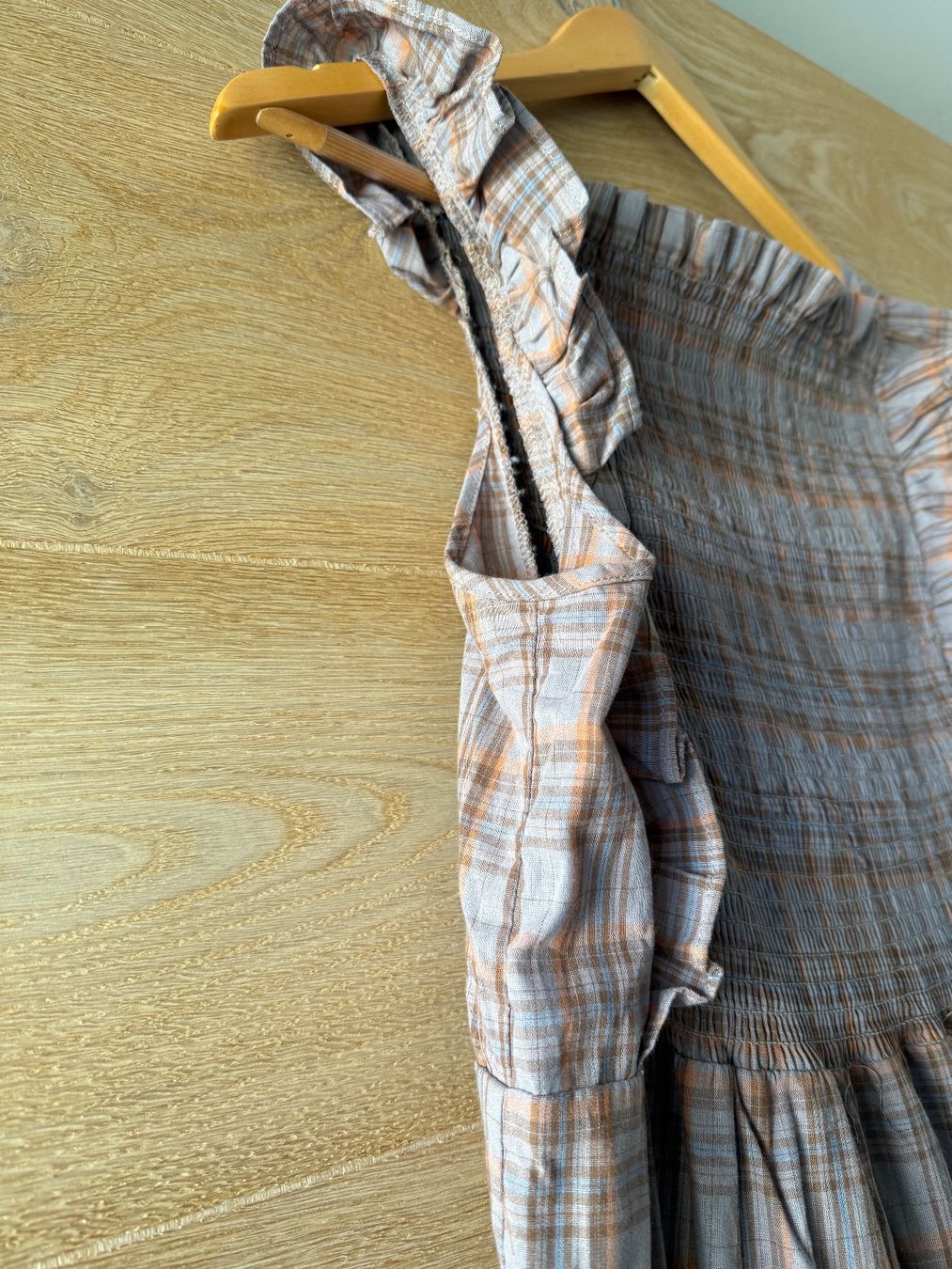 Kleider: Kleid Karo Grösse M gerafft Rüschen neu – Neu (gemäss Beschreibung) aus Rafz von henfrei24 5
