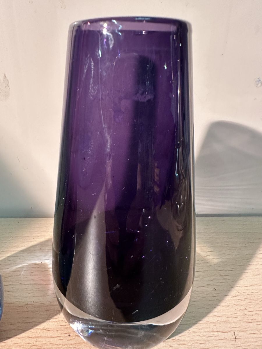 Murano Vasi & Recipienti: 2x Vases design en verre soufflé Murano – Usato da Lausanne venduto da artnouveau04 2