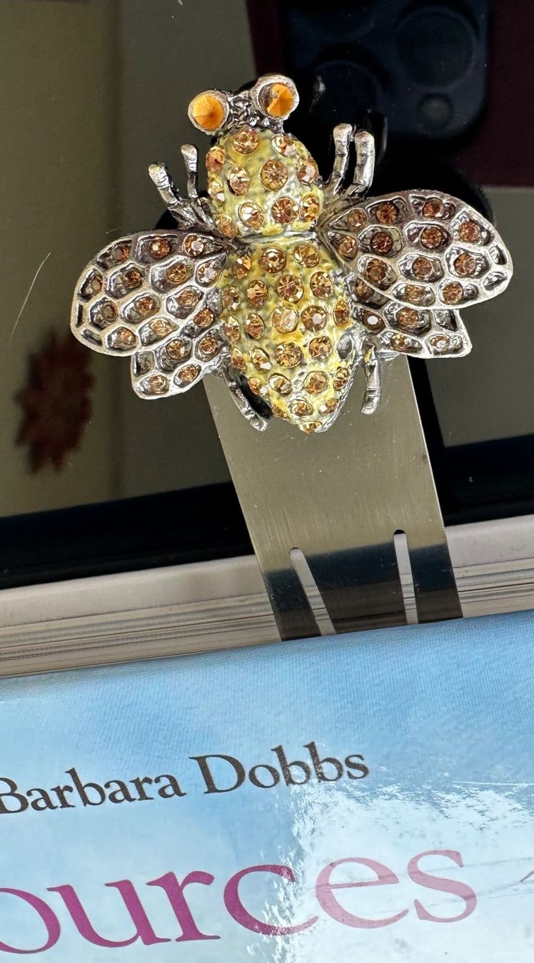 Sonstiges zum Sammeln & Seltenes: Buchzeichen Lesezeichen Biene, vintage, mit Strass – Gebraucht aus Zürich von brazerola