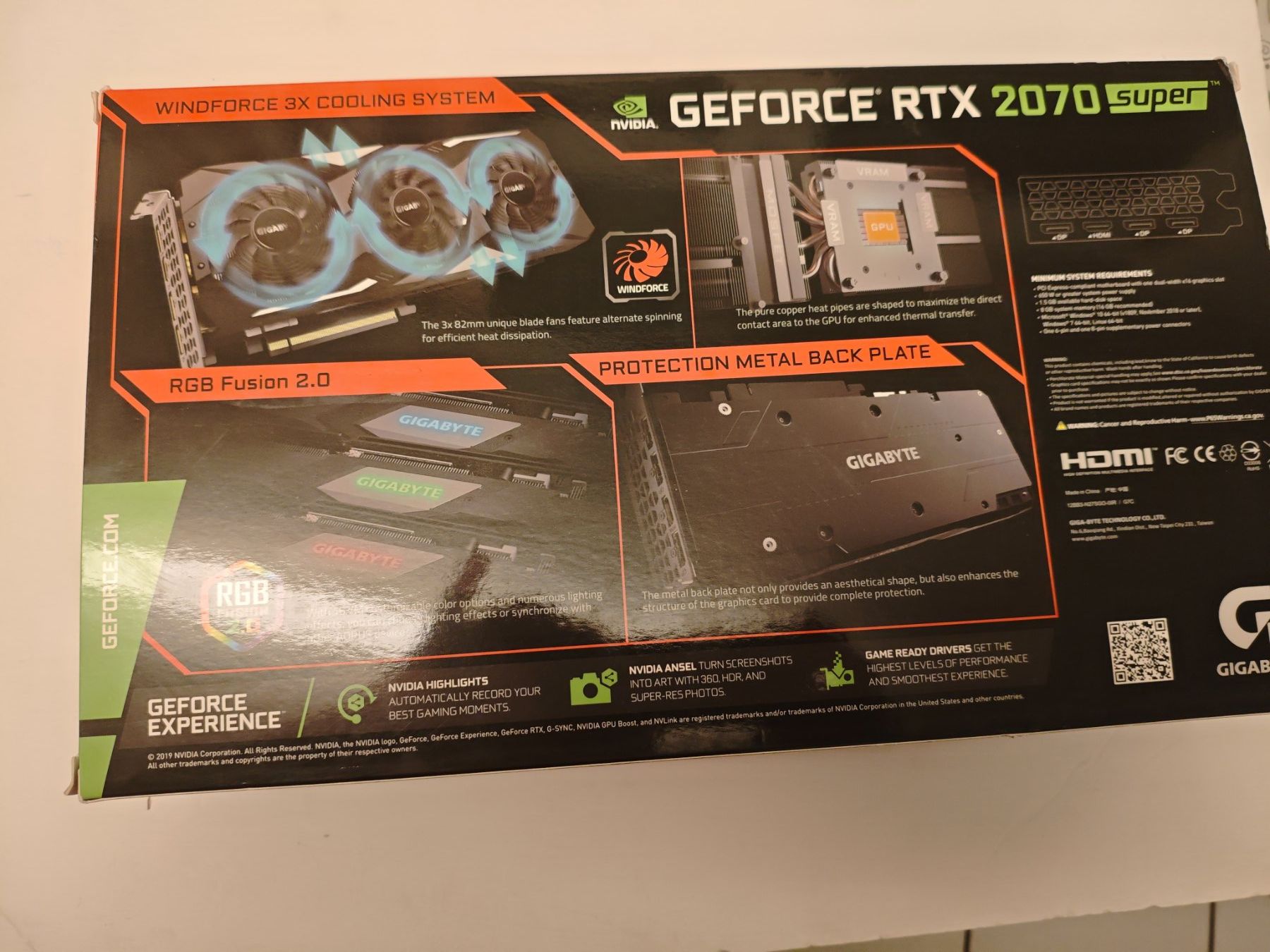 Nvidia Cartes graphiques: Gigabyte RTX 2070 Super – D'occasion à Dübendorf par tho_v2cs 6