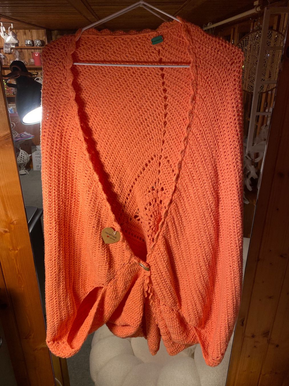 Giacche: STRICKJACKE DAMEN,ORANGE,EINZELSTÜCK – Nuovo e nell'imballaggio originale da Meienried venduto da ManuelaBoutique 4