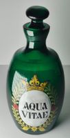Apothekerflasche Aqua Vitae Grün Vintage 14cm