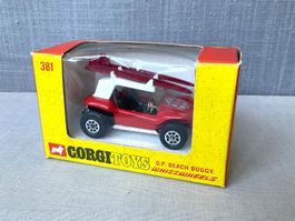 🟡🔵 CORGI TOYS # 381 / G.P. Beach Buggy / Whizzwheel / 1970