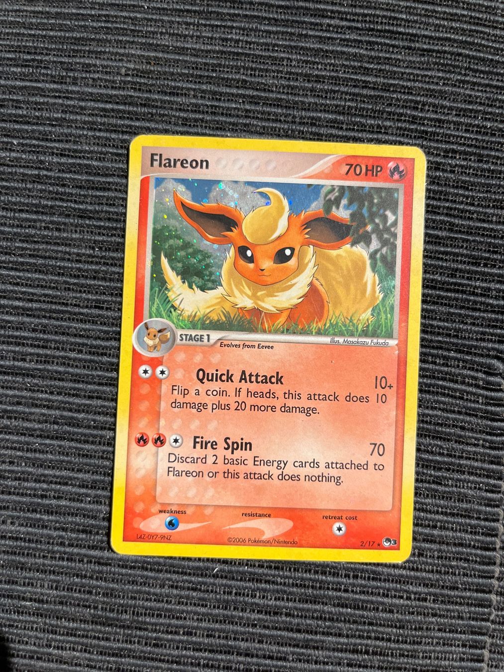 Pokémon Sammelbilder & Trading cards: Pokemon Flareon Holo Ex Pop3 – Gebraucht aus Wabern von Collectfun