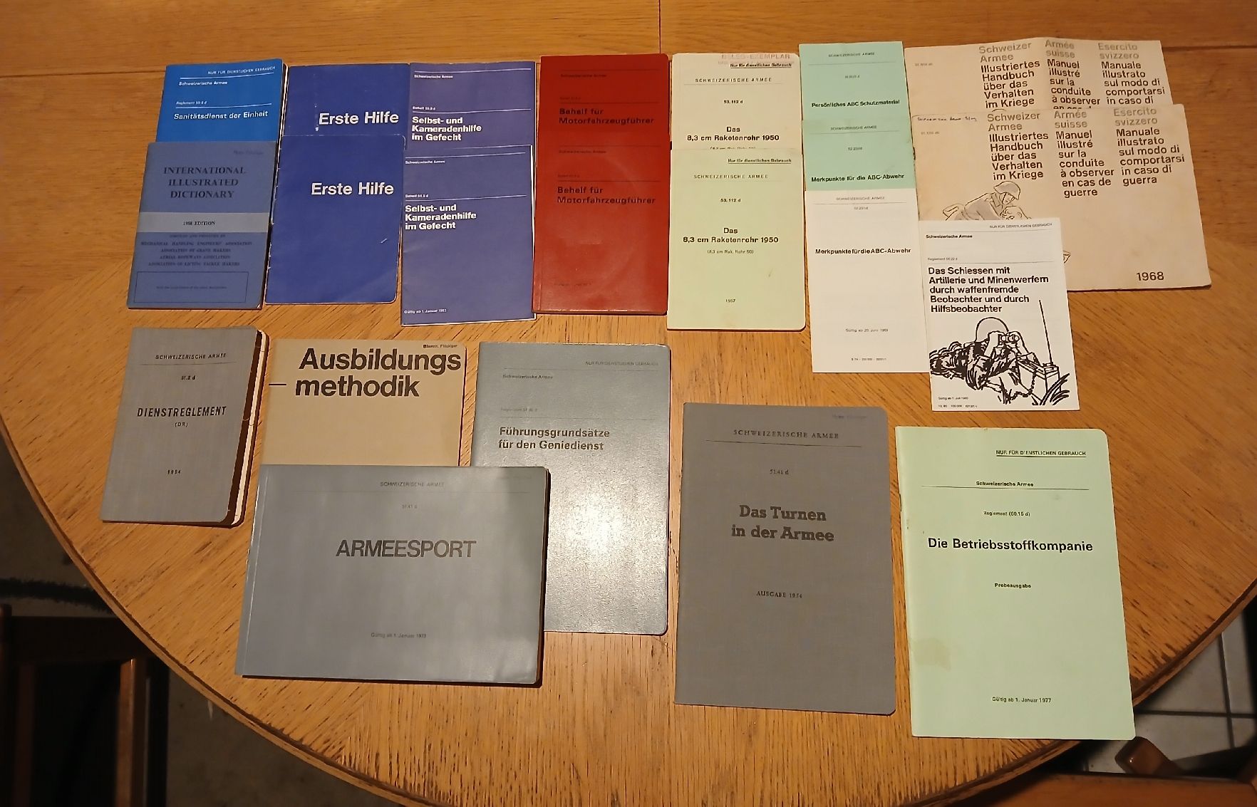 Libri: Armee Handbuecher Sammlung (Reglemente) – Usato da Oberhof venduto da chr_bq66 1
