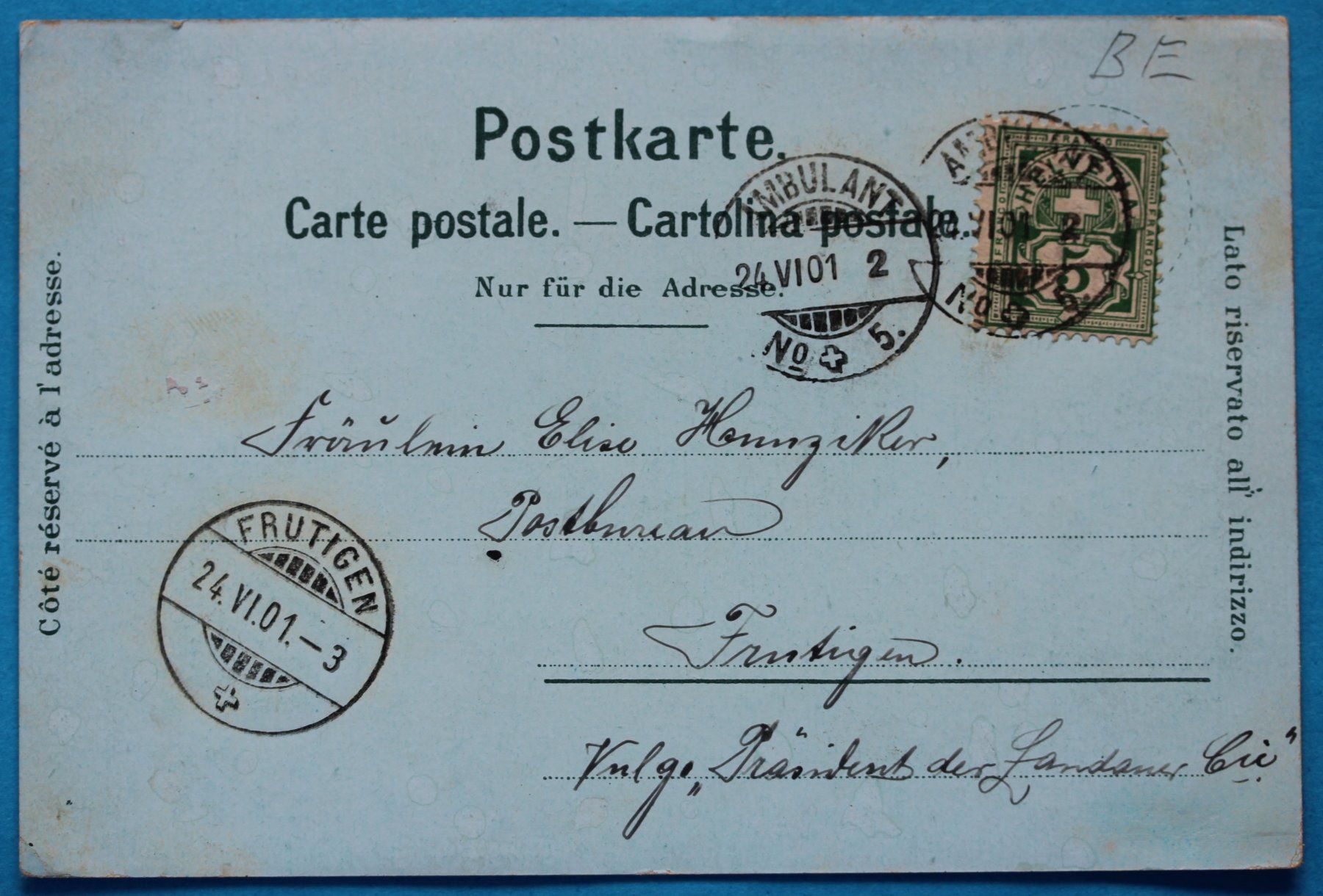 Cartoline postali: DüRRENROTH LITHO AK – Usato da Lotzwil venduto da pirolh 1