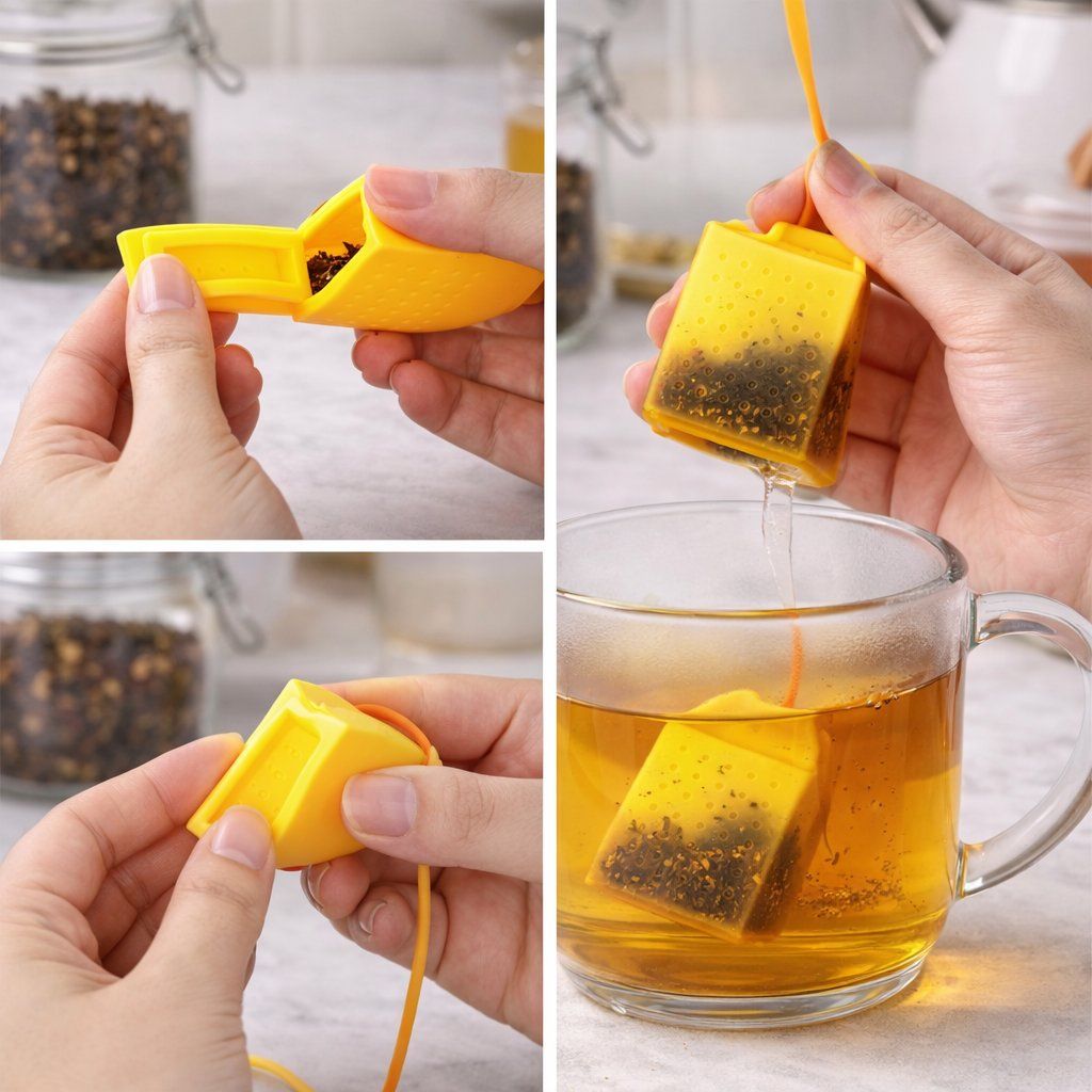 Contenitori & Simili: 2x Tee Ei Silikon Teefilter Wiederverwendbar – Nuovo e nell'imballaggio originale da Fully venduto da VaneaSelection 2