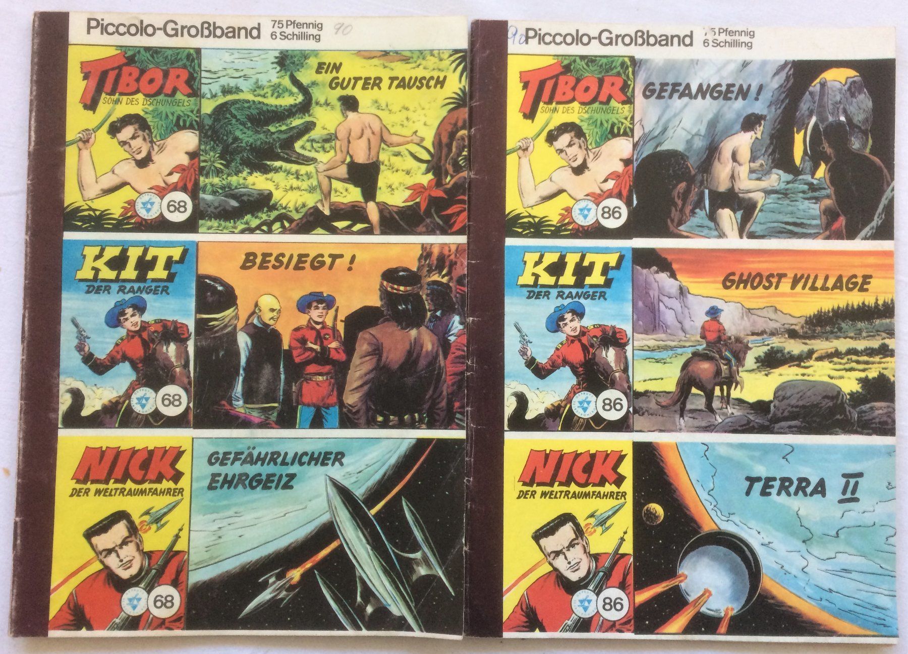 Fumetti: Piccolo-Grossband - Nr.68 + Nr.86 – Usato da Schaffhausen venduto da durruti