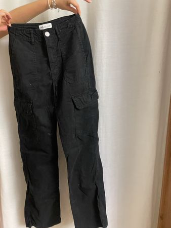 Schwarze Jeans Cargo ZARA 32