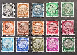 1934 Deutsches Reich Paul Hindenburg 15 Werte