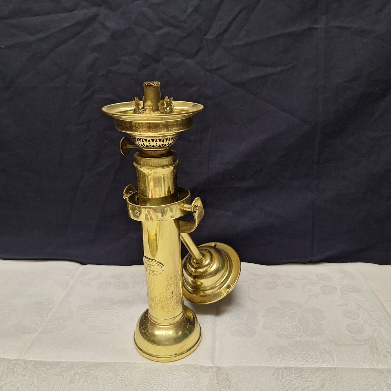 Lampen: Messinglampe G.V. Harnisch, Denmark – Gebraucht aus Winterthur von Goldpipau