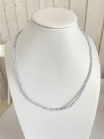 Halsketten aus Chalcedon, Edelstein!