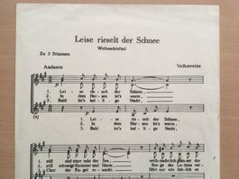 Vier lose Notenblätter – Vintage