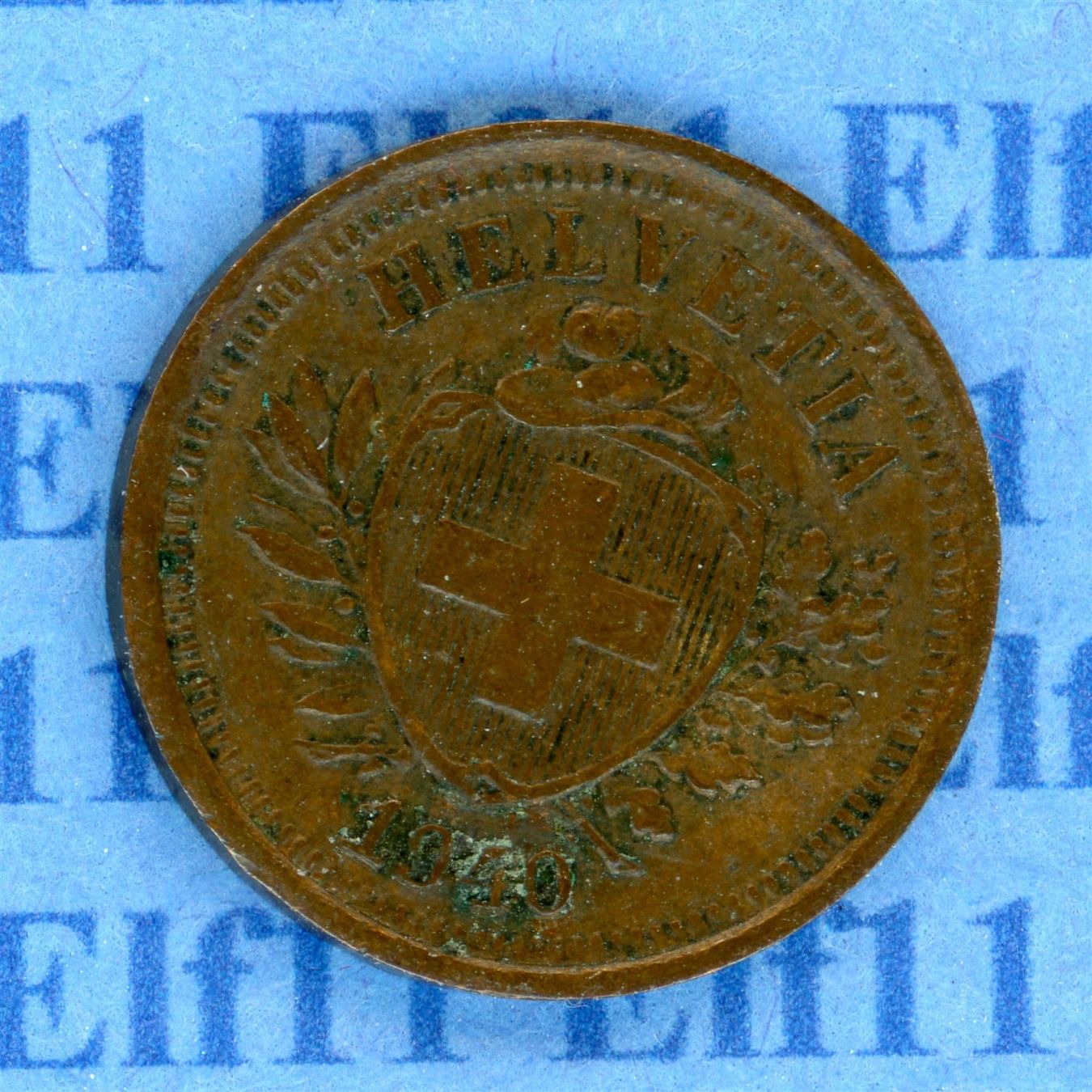 Tutti le monete: CHF___0.01 1940 ss 1 Rappen – Usato da Widnau venduto da Elf11
