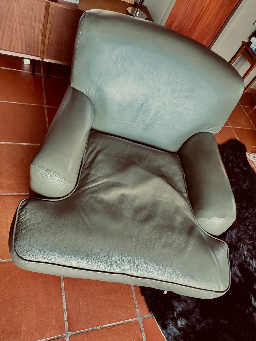 Lambert Poltrone: LAMBERT CONTINENTAL Sessel Leder Oliv Designklassiker Sessel – Usato da Himmelried venduto da 22StudioCH 6
