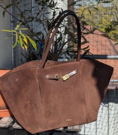 Demellier Tasche The New York Wildleder Mocca + dustbag