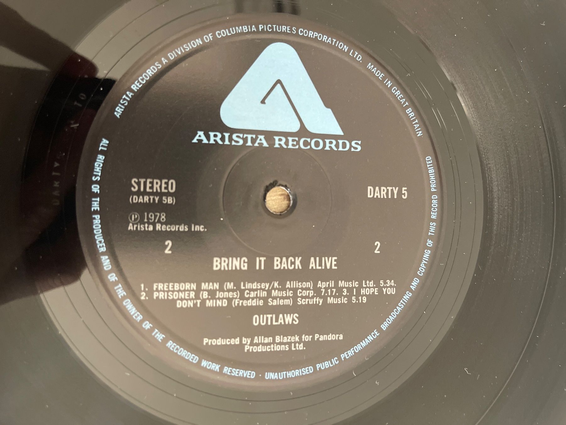 Dischi in vinile: A22/The Outlaws-Bring It Back Alive – Usato da Frutigen venduto da Philippe_jsp 2