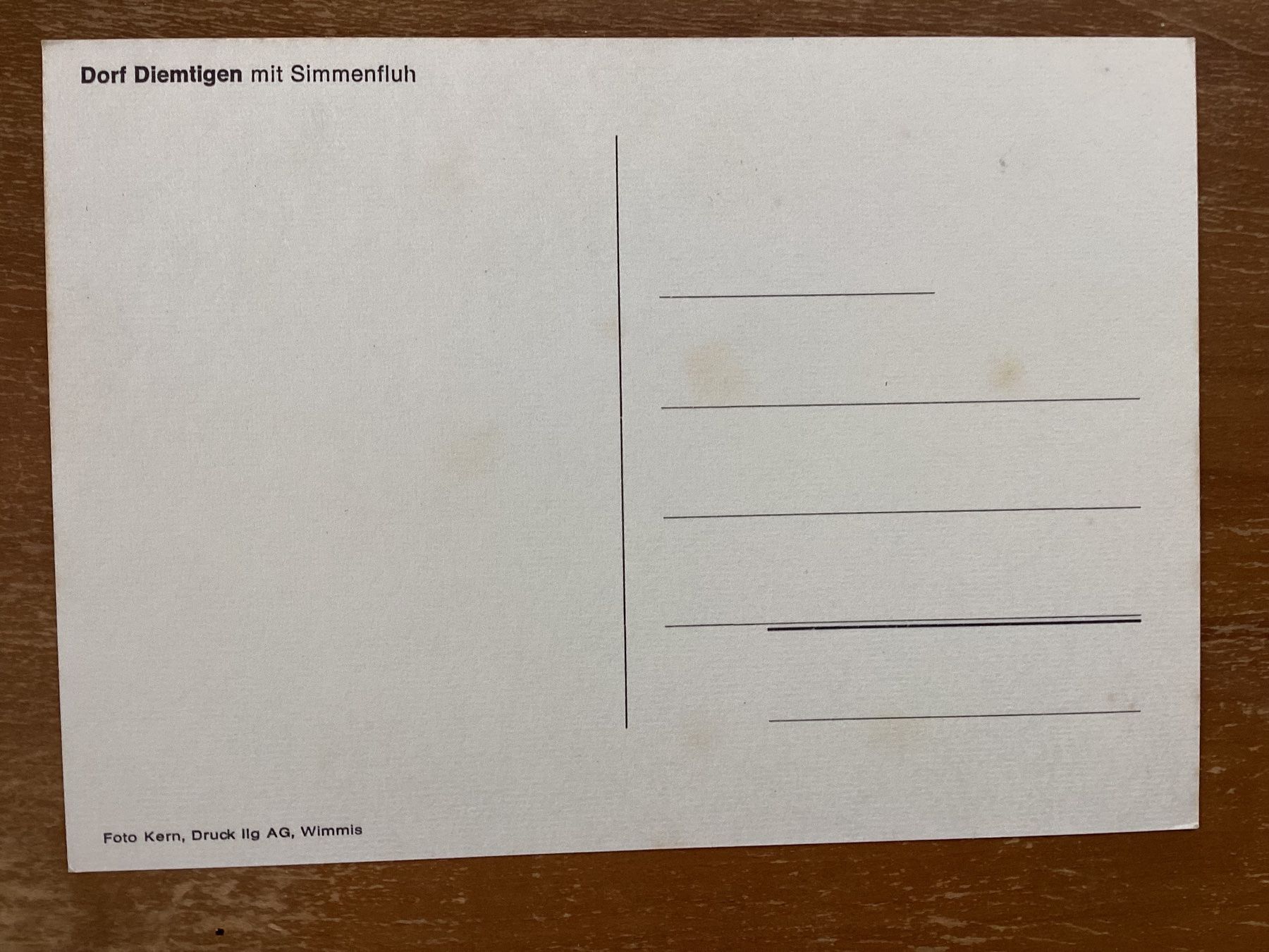 Cartoline postali: AK Diemtigen – Usato da Zürich venduto da tol_b7c7 1