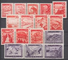 Österreich 838-853  Landschaften 1947 **