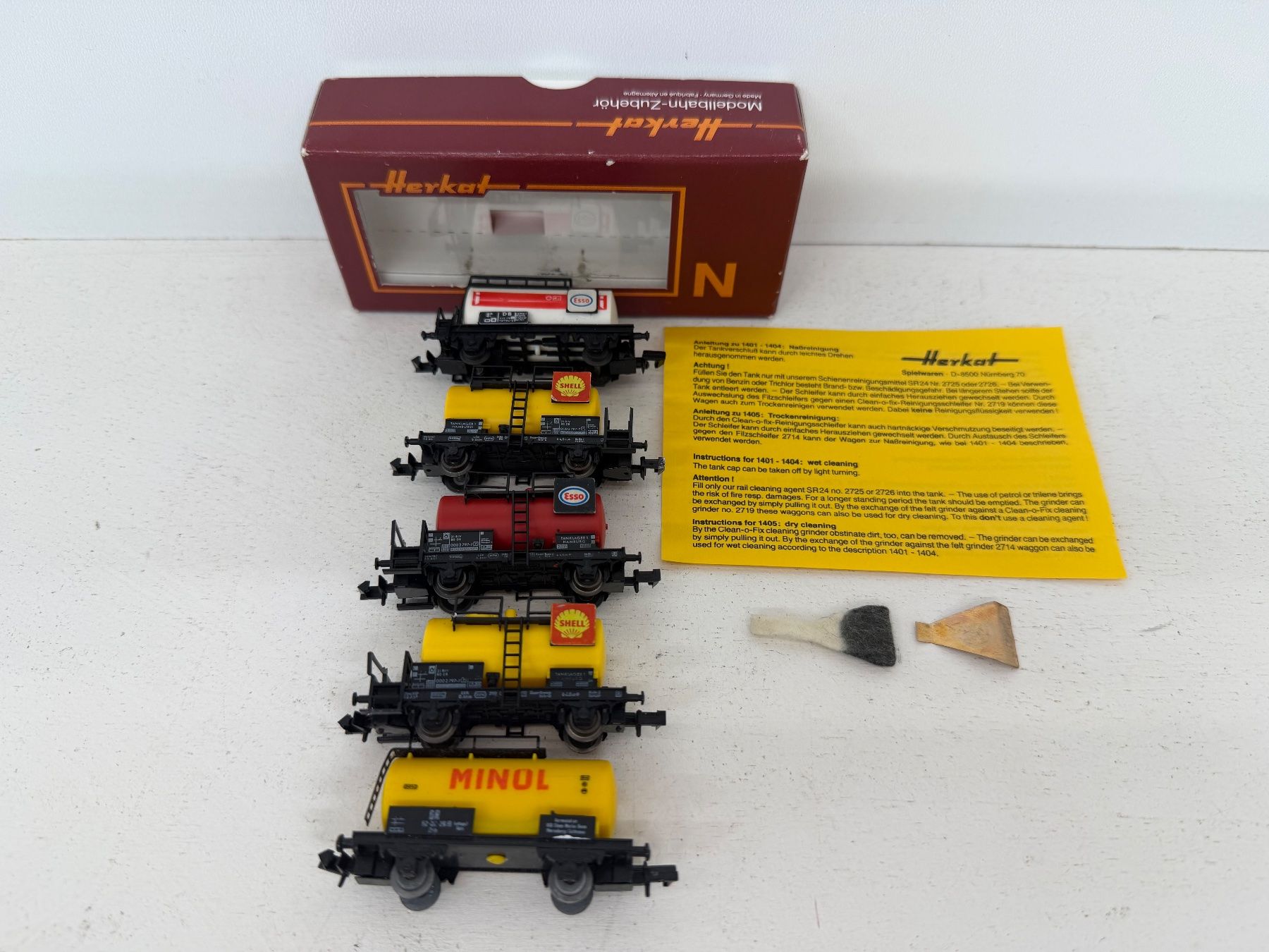 Fleischmann Modellini di ferrovie: Fleischmann Güterwagen 8400, 8401 – Usato da Büsserach venduto da ModellbahnDepot 1