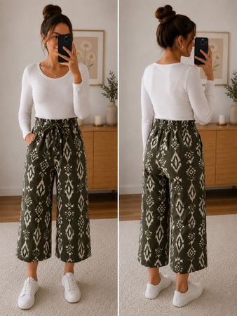 Culotte mit Ethno-Muster Gr. L– NEU mit Etikette 