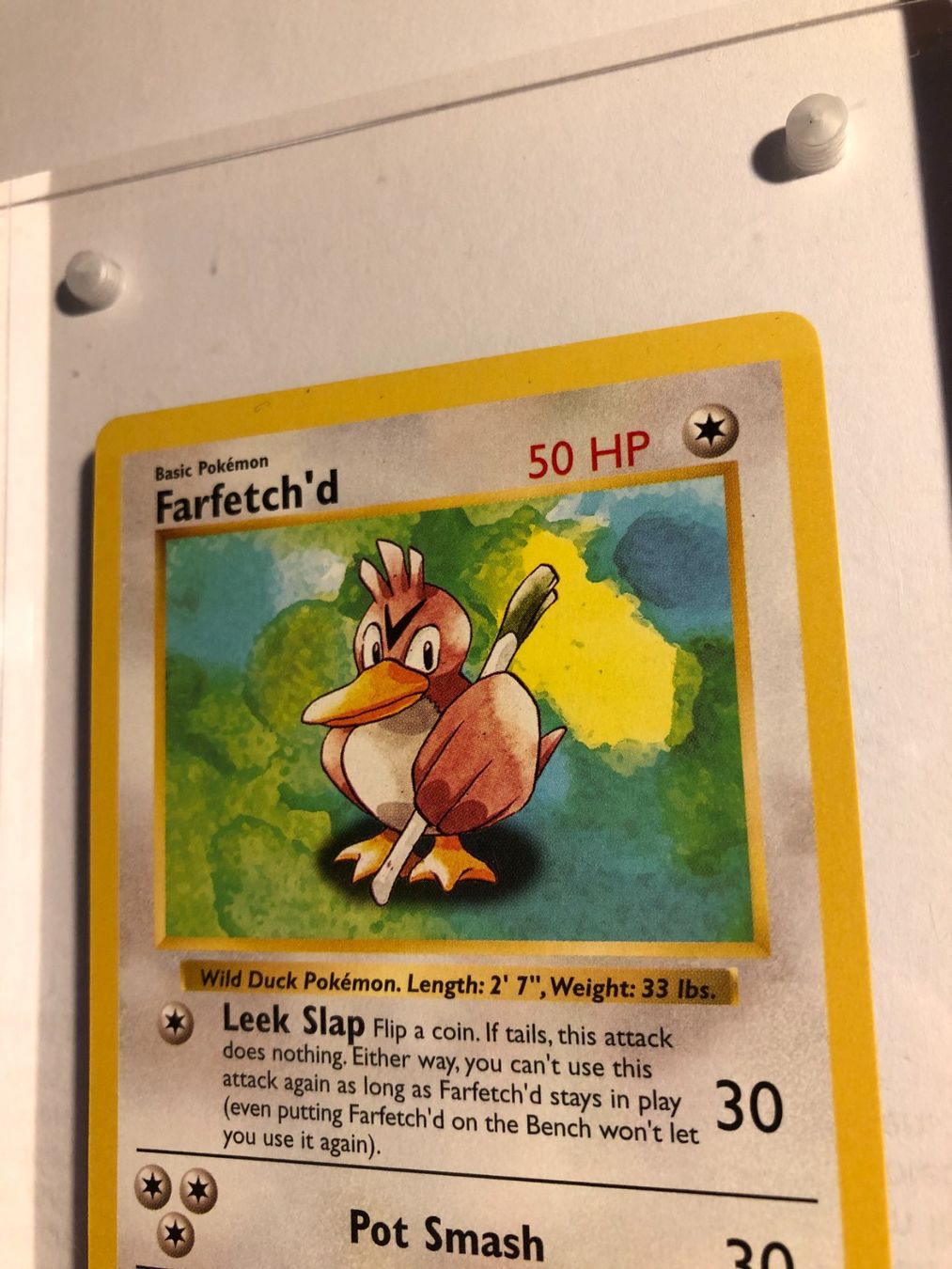 Sammelbilder & Trading cards: Farfetch'd  (uncommon) Base Set Shadowless - LP/NM - ab 1. – Gebraucht aus Giubiasco von dan_pr8b 3