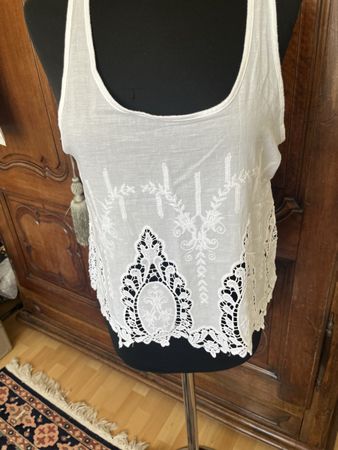 Top con pizzo Zara
