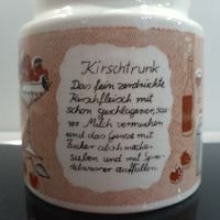 Vintage Mid Century 50er 60er J. Saftkrug Staffel Keramik