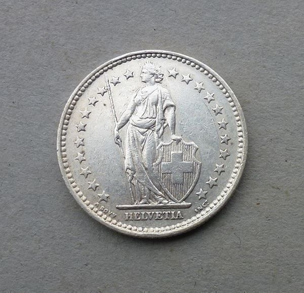 Tutti le monete: ++ 2.- Franken 1909 – Usato da Walkringen venduto da Casablanca777 1