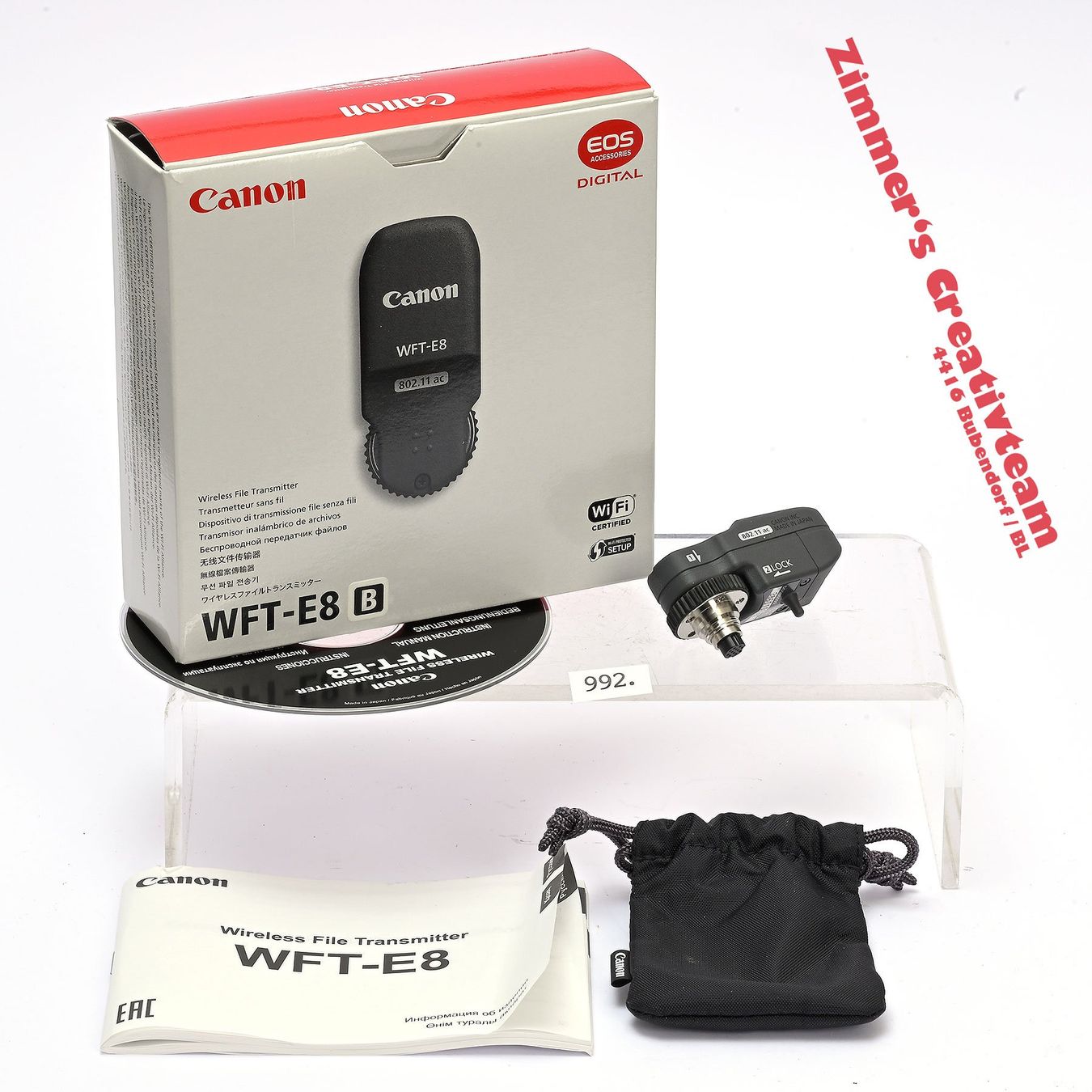 Canon Appareil photo: Canon Wireless File Transmitter WFT-E8 B, OVP – D'occasion à Bubendorf par zimmers_creativteam