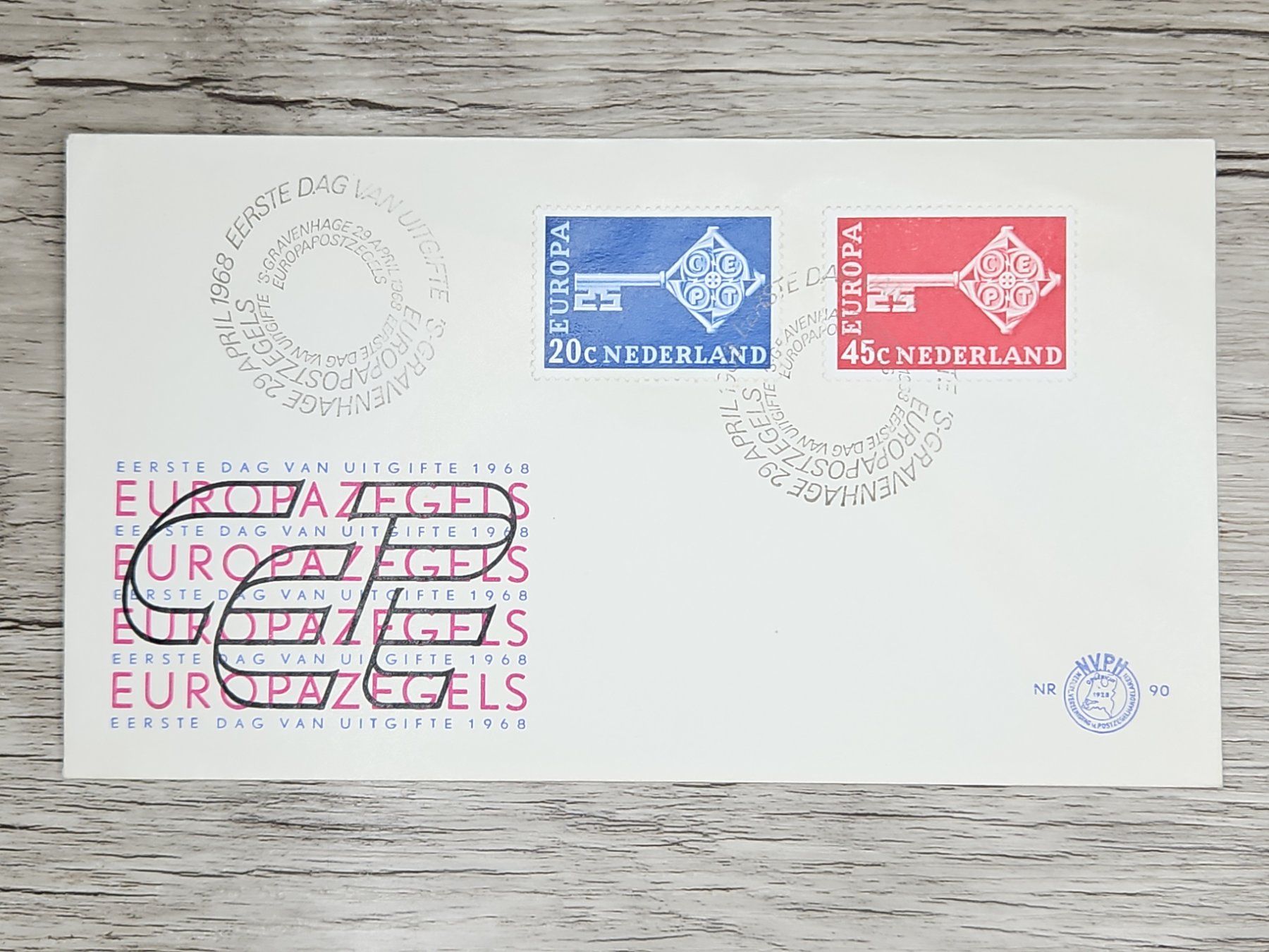Tutti i francobolli: CL05 Enveloppe + Timbre Pays-Bas 1968 – Usato da Cousset venduto da Patrick_Collections
