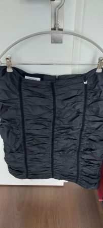 Schwarzer Rock Gr. 40 Stretch elegant & bequem Faltenrock...