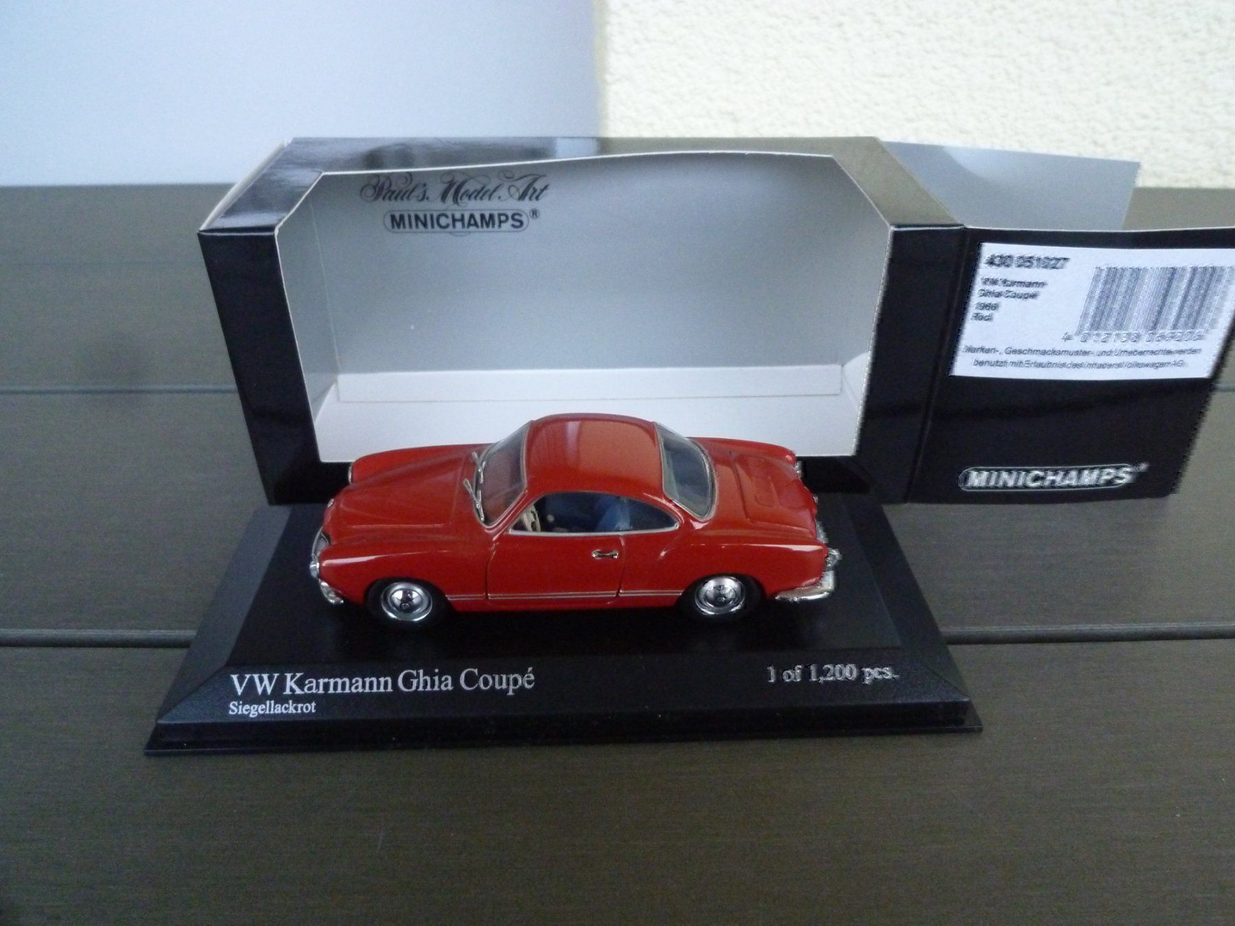 Minichamps Modellini d'auto: VW Karmann Ghia Coupè (1966) – Nuovo e nell'imballaggio originale da Flawil venduto da Imperiosud 5