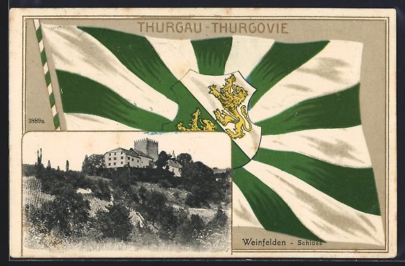 Cartes postales: Präge-AK Weinfelden /Thurgau, Schloss,  – D'occasion à Berlin par bartko-reher
