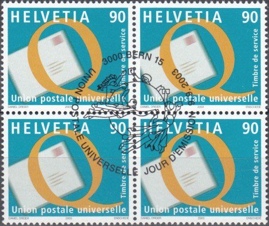 Tous les timbres: SBK D X 19 im 4er-Block mit ET – D'occasion à Bürglen TG par StampGraf