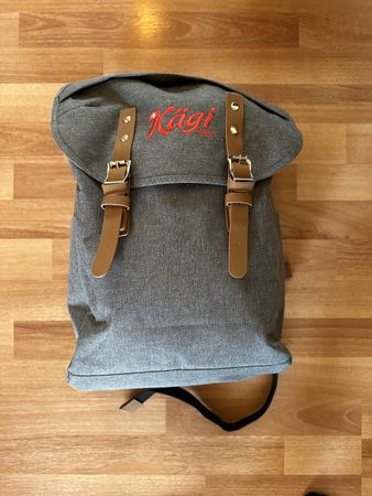 Kägi Rucksack, grau, neuwertig,  155 x 260 x 410 mm