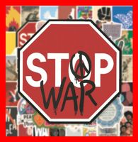 Love & Peace no War 60er 70er Woodstock 50 tlg Stickerset