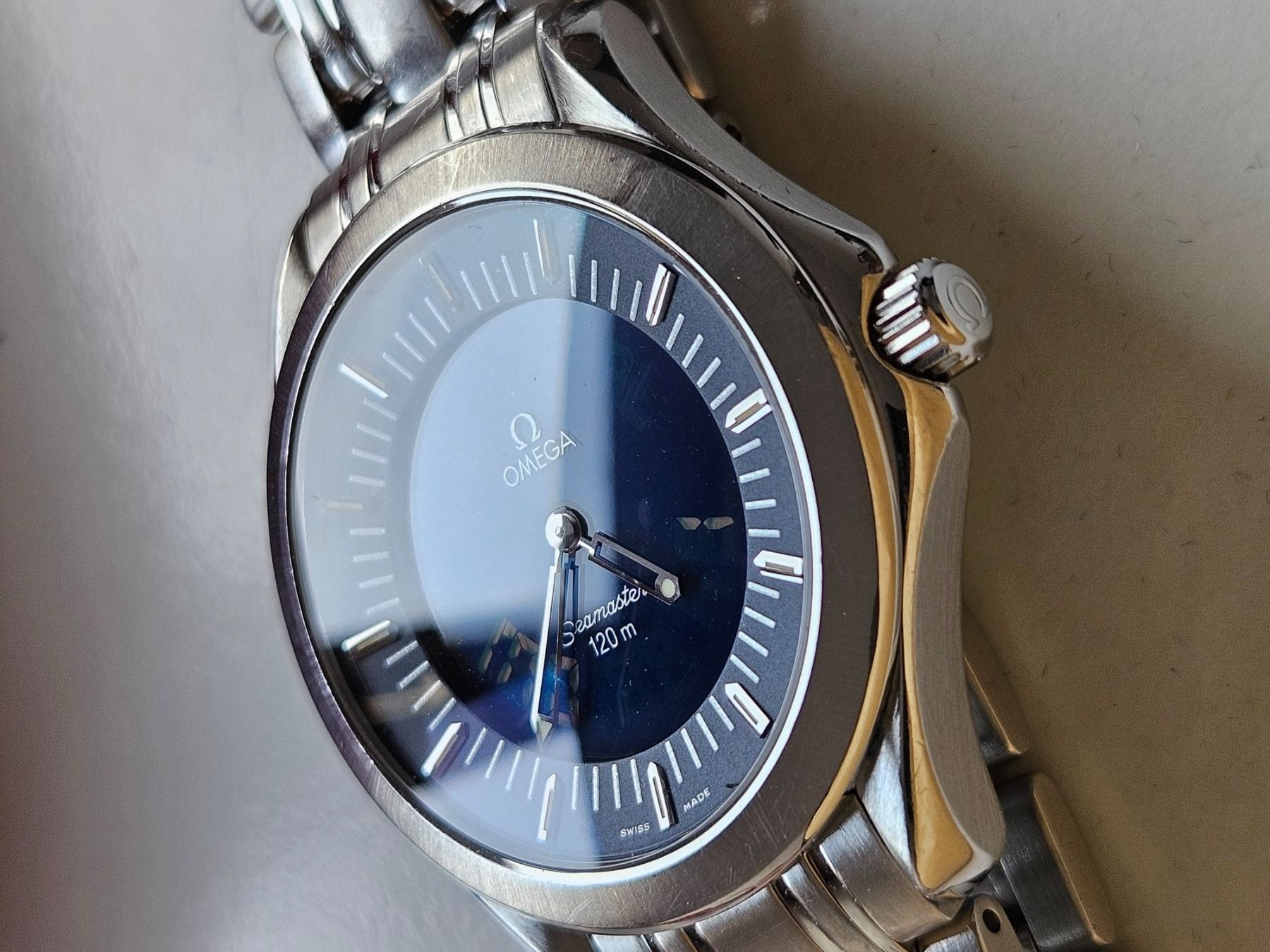 Omega Orologi: Omega Seamaster 120 m Multifunction Quartz mit Box – Usato da Berikon venduto da mmm21 1