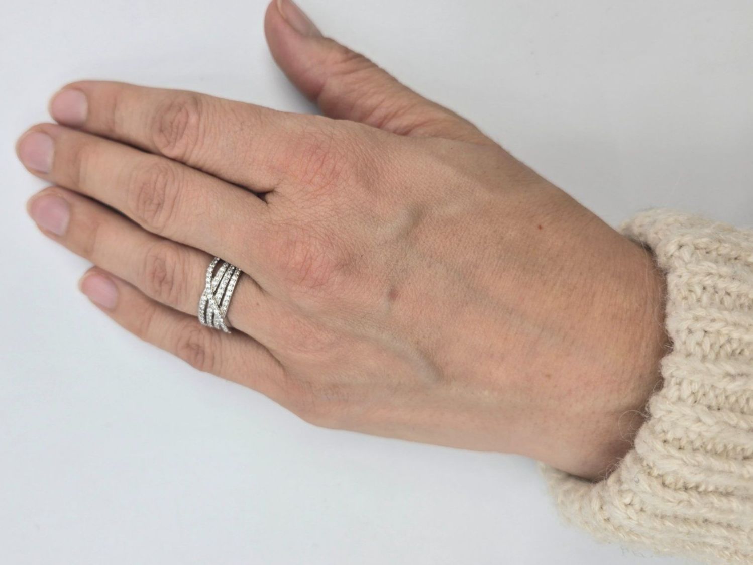 Anelli: Ring Silber 925 Zirkonia Gr. 54 – Nuovo e nell'imballaggio originale da Zug venduto da gold.schmuck 1