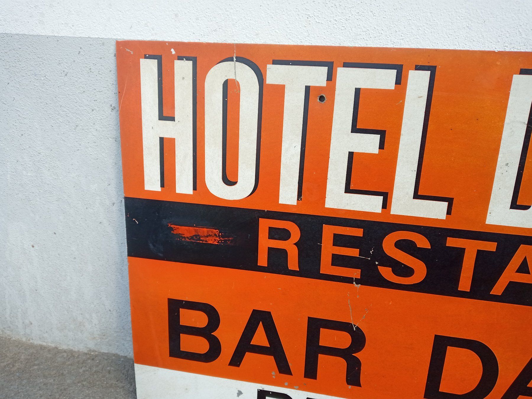Schilder: Alte Schild Hotel du Cervin Grafidec – Gebraucht aus Prez-vers-Siviriez von Monija70 4