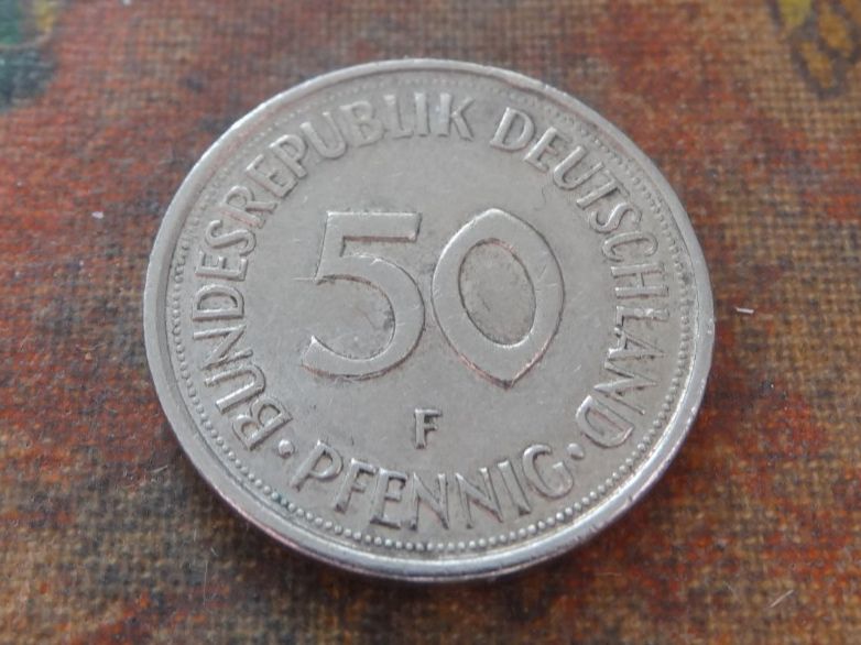 Tutti le monete: DEUTSCHLAND 50 Pfennig 1974 – Usato da Romanel-sur-Lausanne venduto da Swift13 1