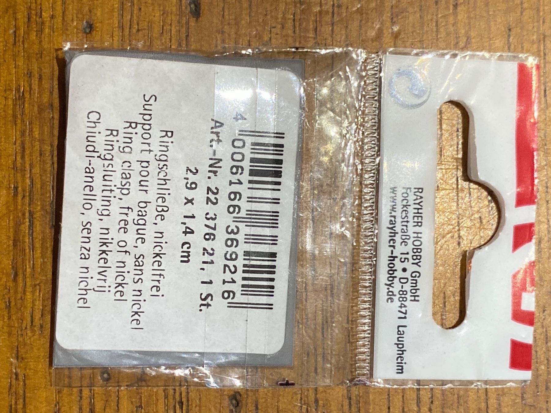 Anelli: Ringschliesse support bague 2237621 – Nuovo e nell'imballaggio originale da Lajoux JU venduto da Briard0 1