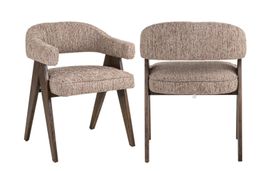 RICHMOND INTERIORS** Dining chair Mori mocca linear fire ret