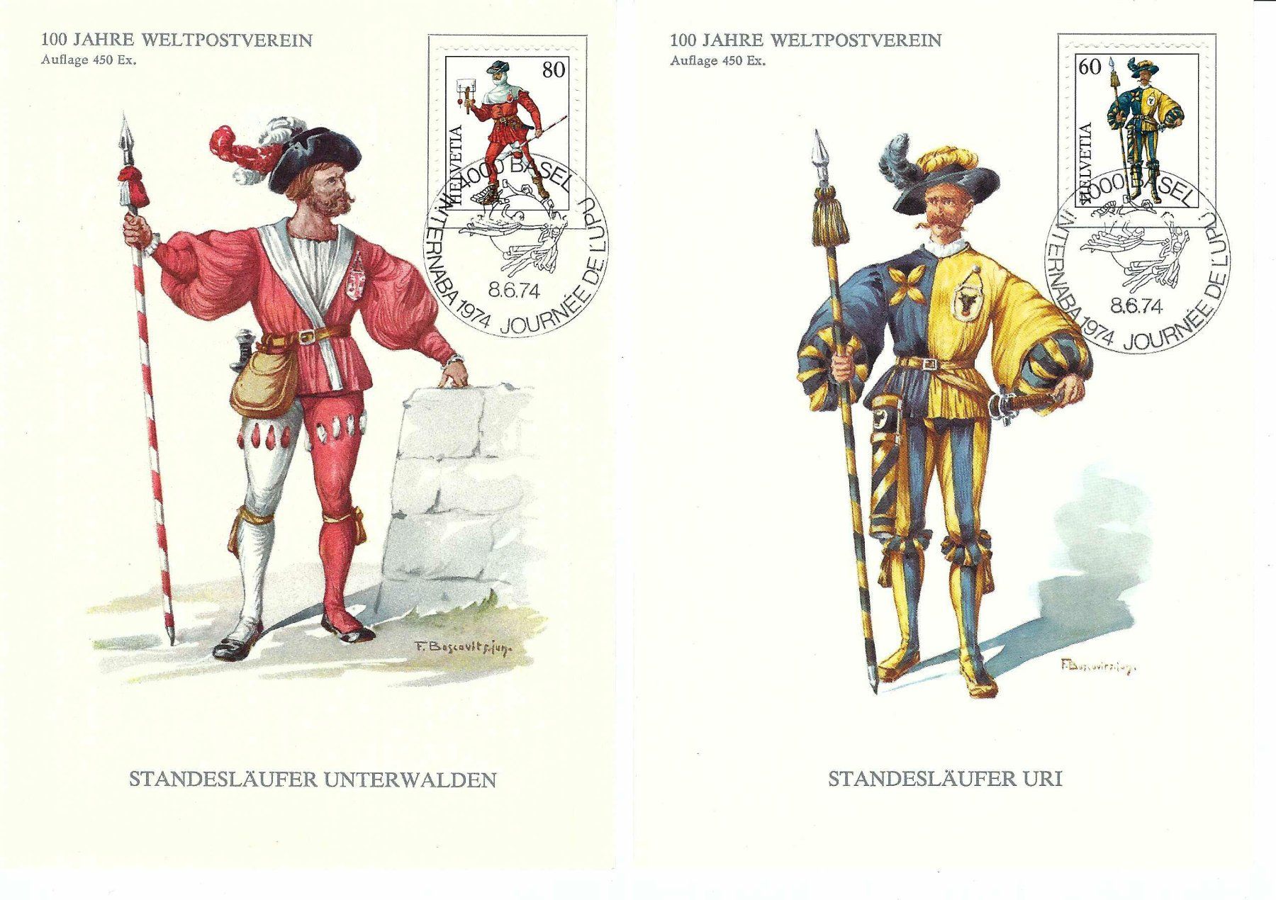 Alle Briefmarken: 13 Maximumkarten "Standesläufer" m4 – Gebraucht aus Aarau von fussball-fussball 4