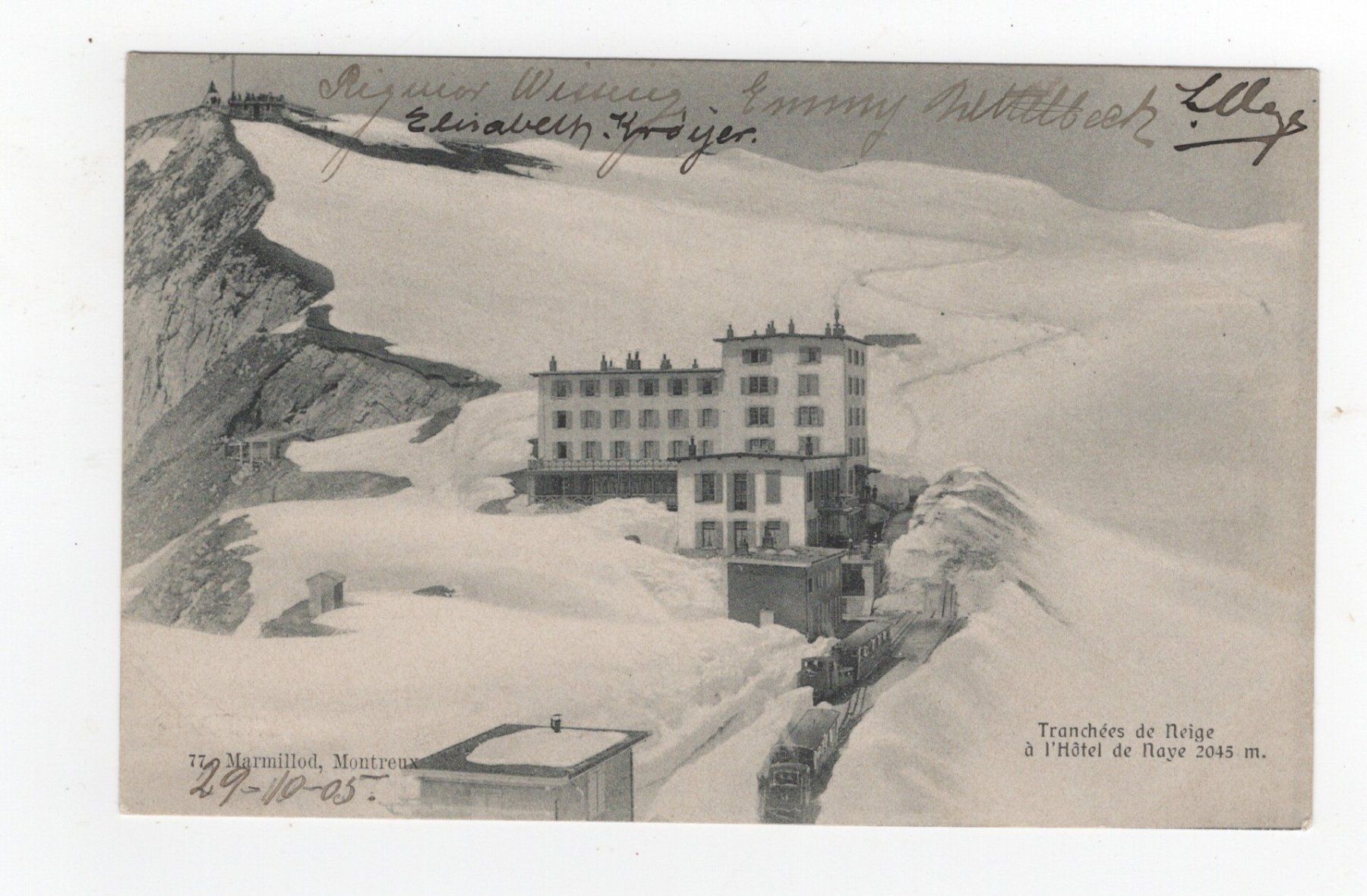 Cartoline postali: Rochers de Naye Bahn, Stempel !! – Usato da Rapperswil SG venduto da INTELVI