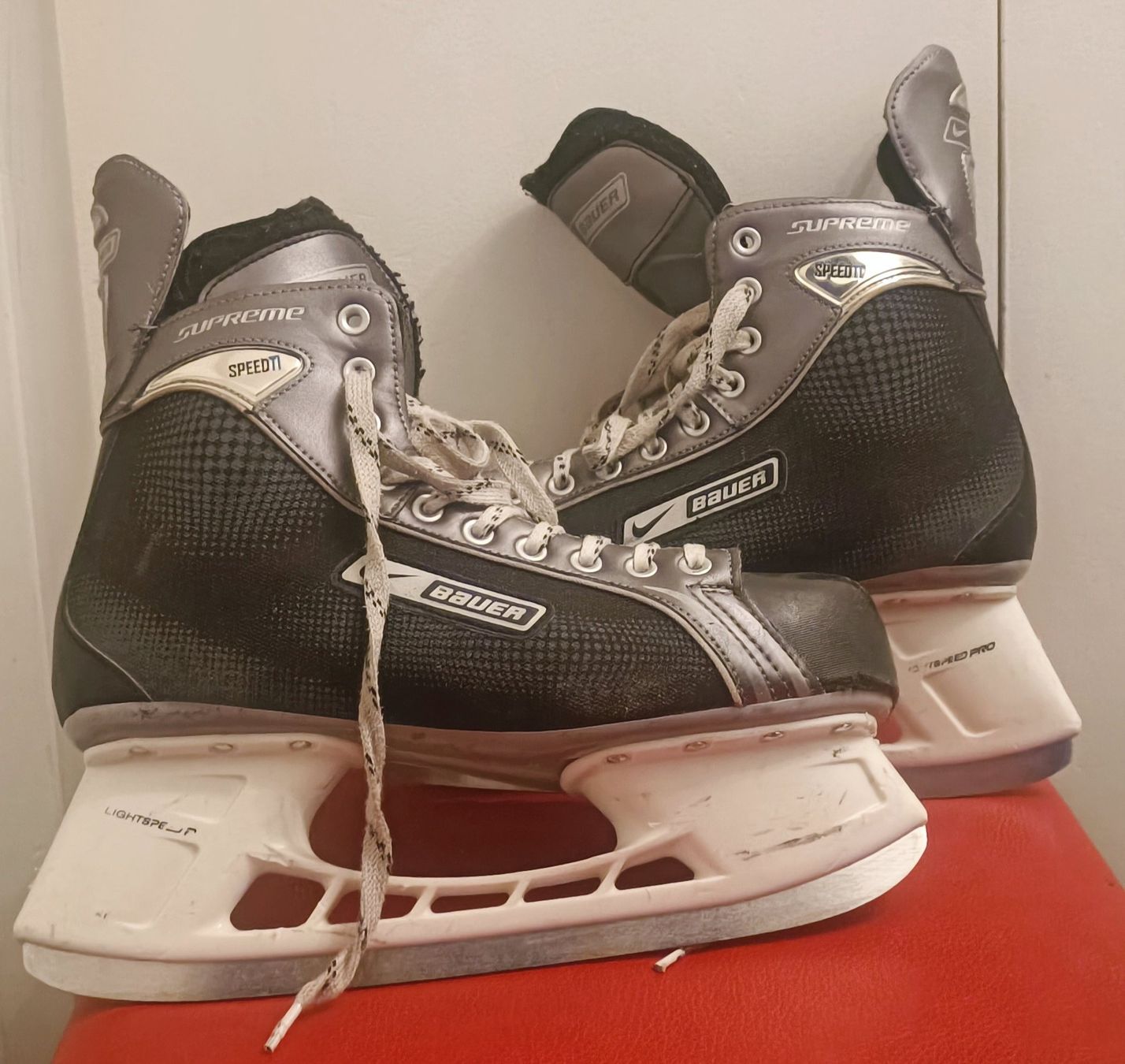 Bauer Pattini da ghiaccio: Bauer Supreme Speed TI Eishockeyschuhe  Größe US 12.5 UK11.5 – Usato da Bern venduto da sv-trade 2
