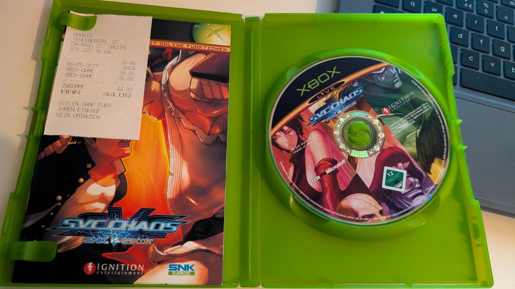 Microsoft Giochi: SVC Chaos SNK Vs. Capcom Xbox Game Rare – Usato da Hünenberg See venduto da SpecialEditionGaming 1