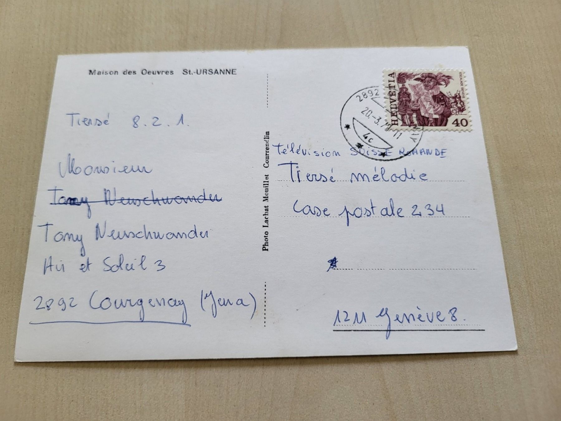 Cartoline postali: Carte postale de St-Ursanne – Usato da St-Ursanne venduto da kmi_6pyk 1